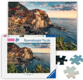Ravensburger - Cinque Terre - Rompecabezas de 1000 piezas - Con la impresionante ciudad costera de Italia - Imagen hermosa y vibrante - Enmarcable - Calidad premium - Rompecabezas para adultos