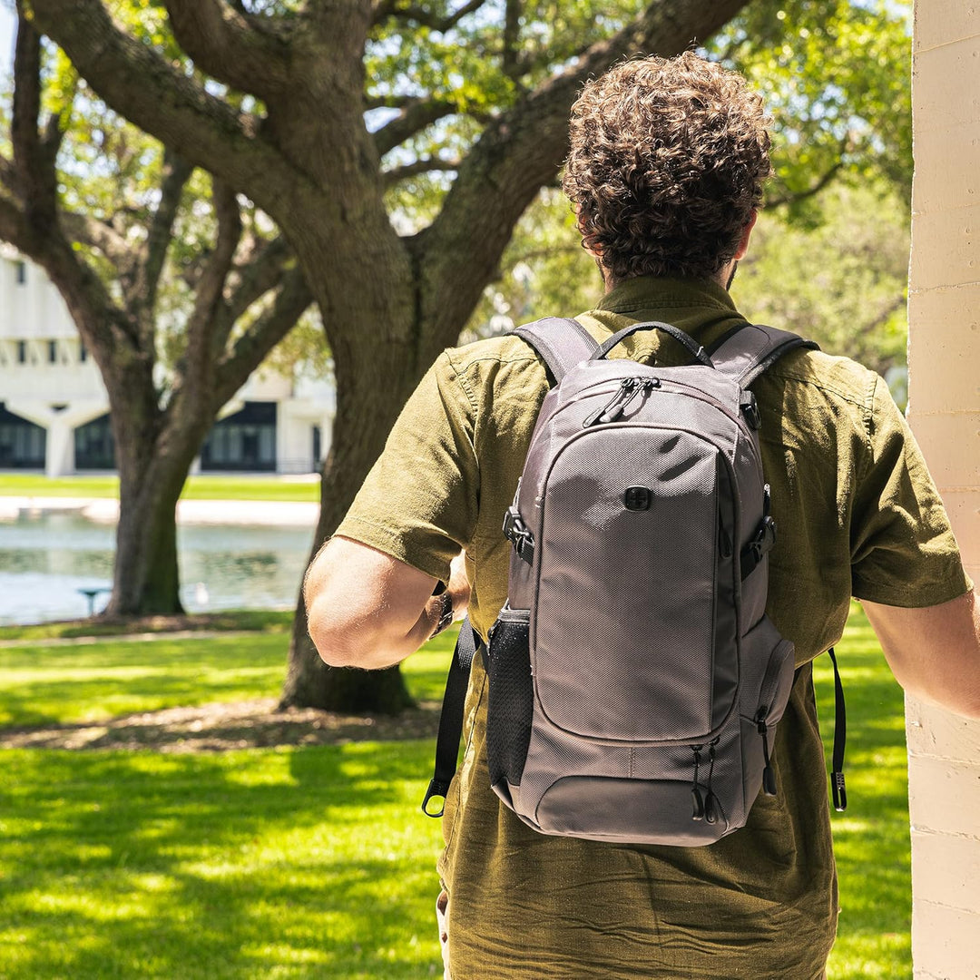 SwissGear 3598 Mochila de Día Estrecha, gris Ballistic