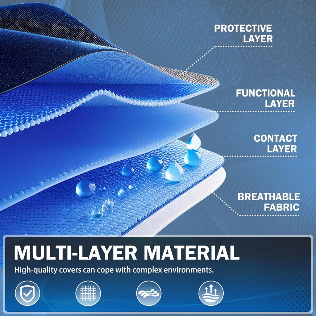 Funda impermeable para coche para todo tipo de clima, resistente al viento, al polvo y a los rayos UV, ajuste universal para SUV