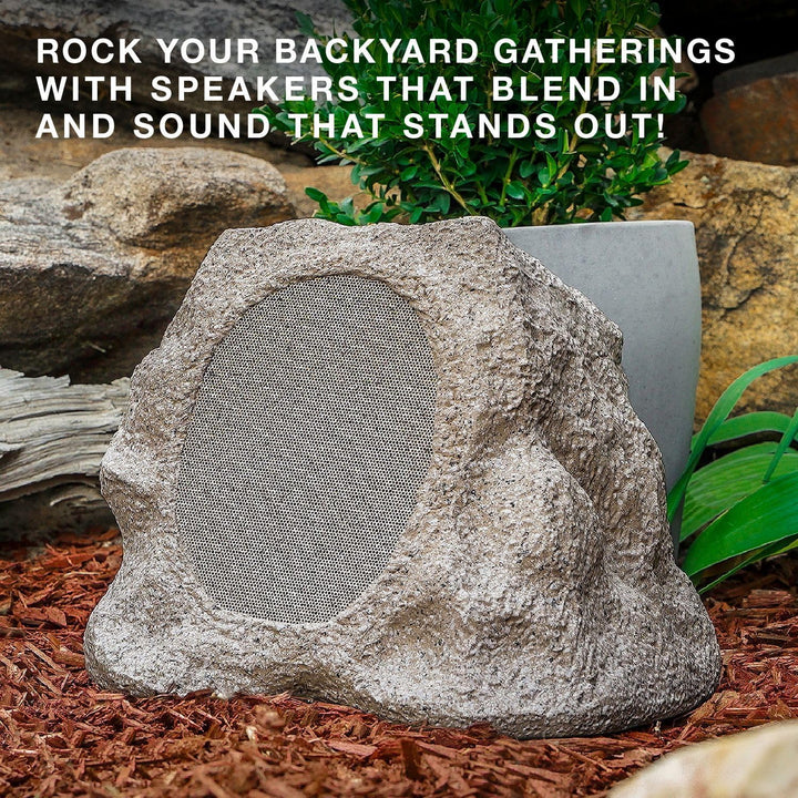 Victrola Rock Speaker Connect, Granite, Inalámbrico para Exteriores...