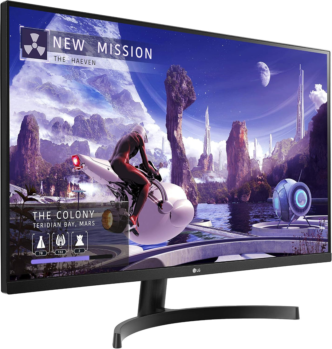 LG QHD 32QN600-B, monitor de computadora de 32 pulgadas, IPS con co...