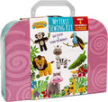 Peachy Keen Crafts Kit de costura para niños, aprende a coser para edades de 8 a 12 años, kit de manualidades de fieltro para principiantes, haz 6 divertidos animales de peluche y un cojín de alfiler