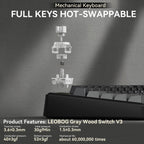 SOLAKAKA Teclado inalámbrico para juegos A75 75% con perilla multifunción, Negro, amarillo y gris