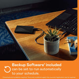 WD 4TB My Passport, Disco duro externo portátil, negro, software de...