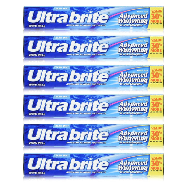 Colgate Ultra Brite Advanced - Pasta dental blanqueadora con flúor,...