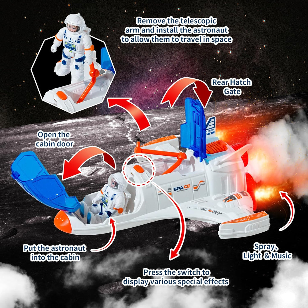 Wbzle Juguete de Transbordador Espacial con Figura de Astronauta -...