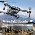 Dron con cámara para niños adultos, dron RC sin escobillas con alarma