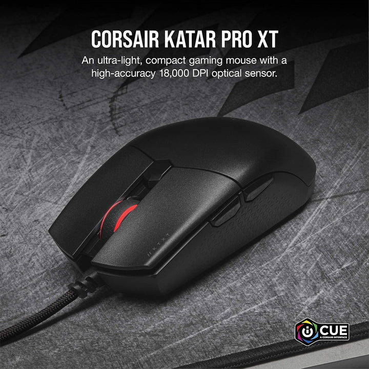 Corsair KATAR PRO XT Ratón para juegos FPS ultraligero con cable, 1...
