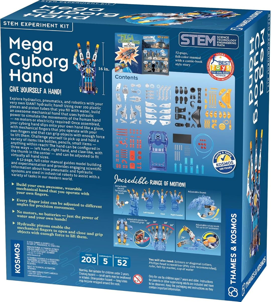 Thames Kosmos Mega mano cyborg STEM - Kit de experimento