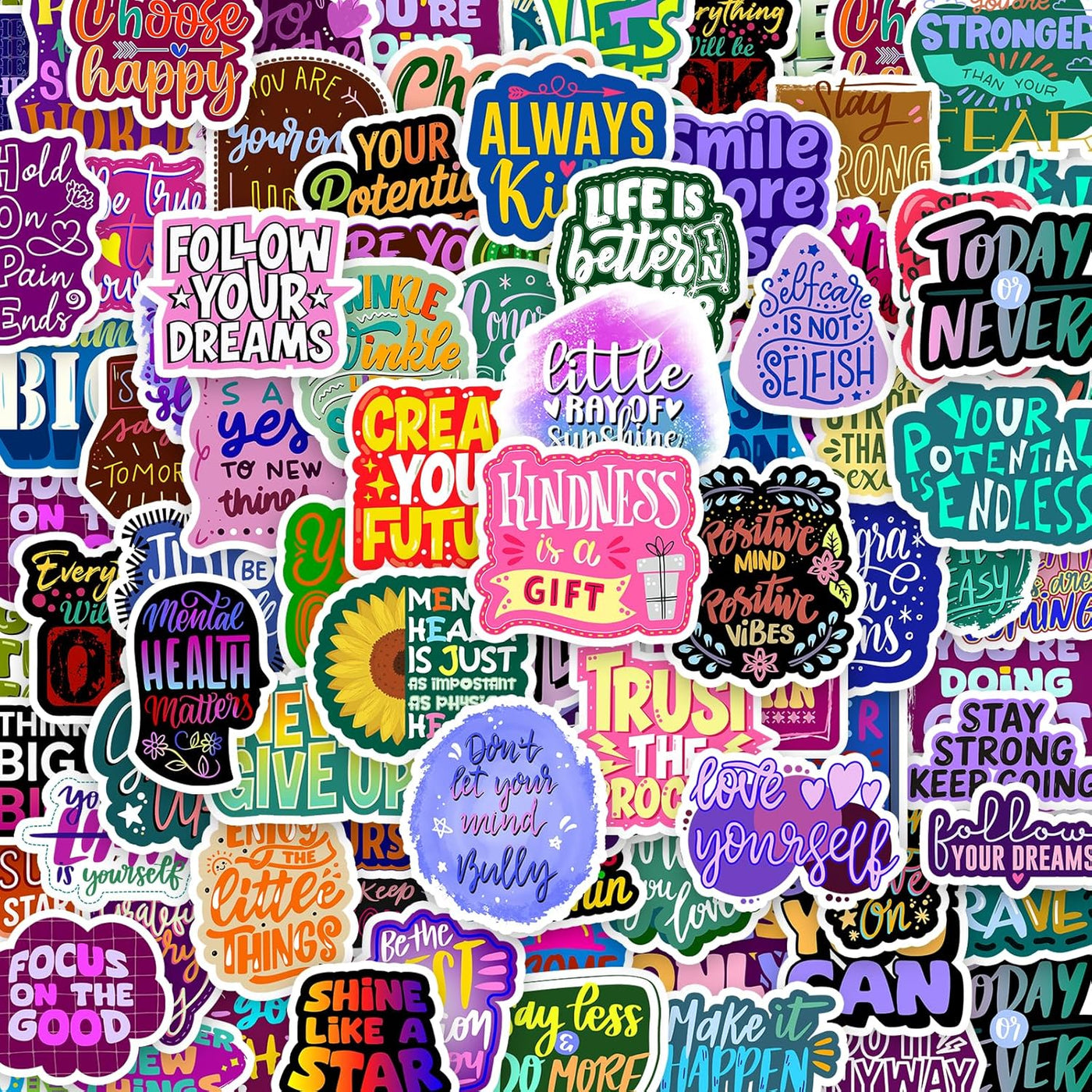300 calcomanías motivacionales calcomanías inspiradoras de