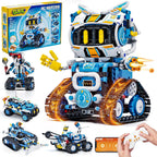 Kit de robótica STEM 5 en 1, aplicación y kit de construcción de robot de control remoto
