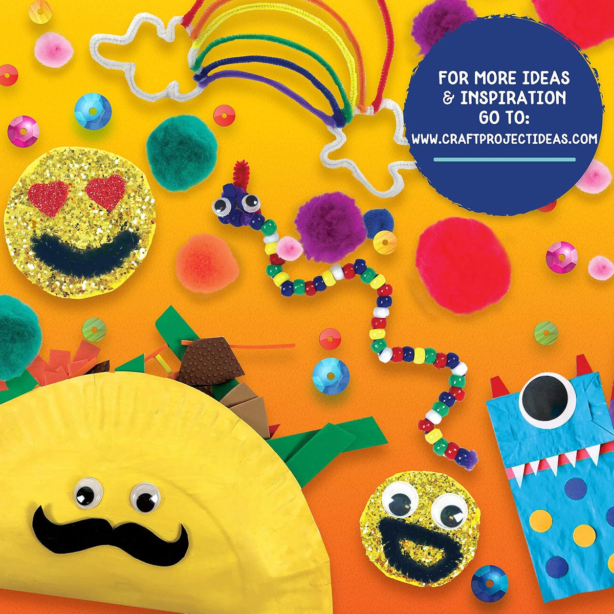 Made By Me Ultimate - Caja de manualidades, actividades de arte y manualidades, juego de 1000 piezas, estuche de almacenamiento, ideal para artes y manualidades preescolares, proyectos para adultos y