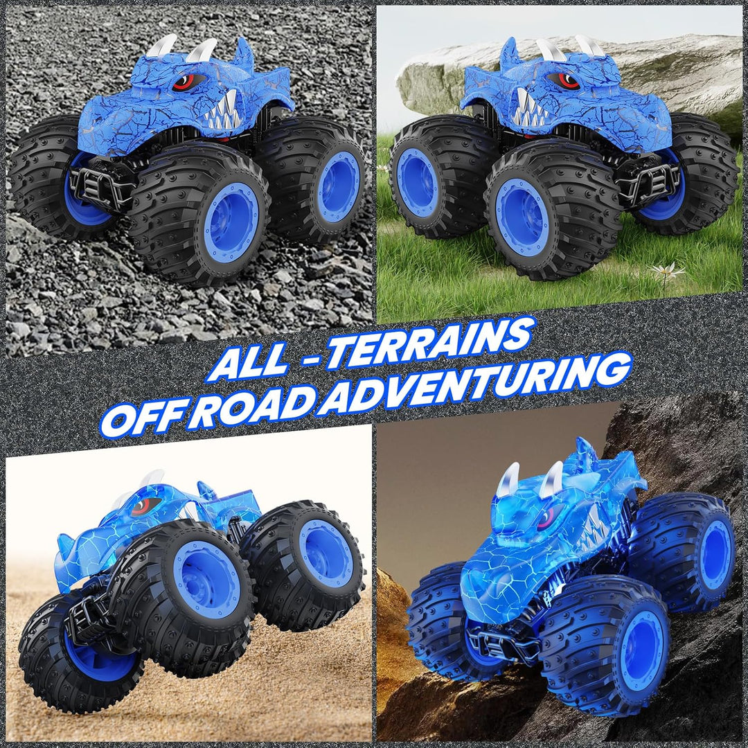 BAODLON Coche Monstruo de Control Remoto, Camiones Monstruo RC de 2...