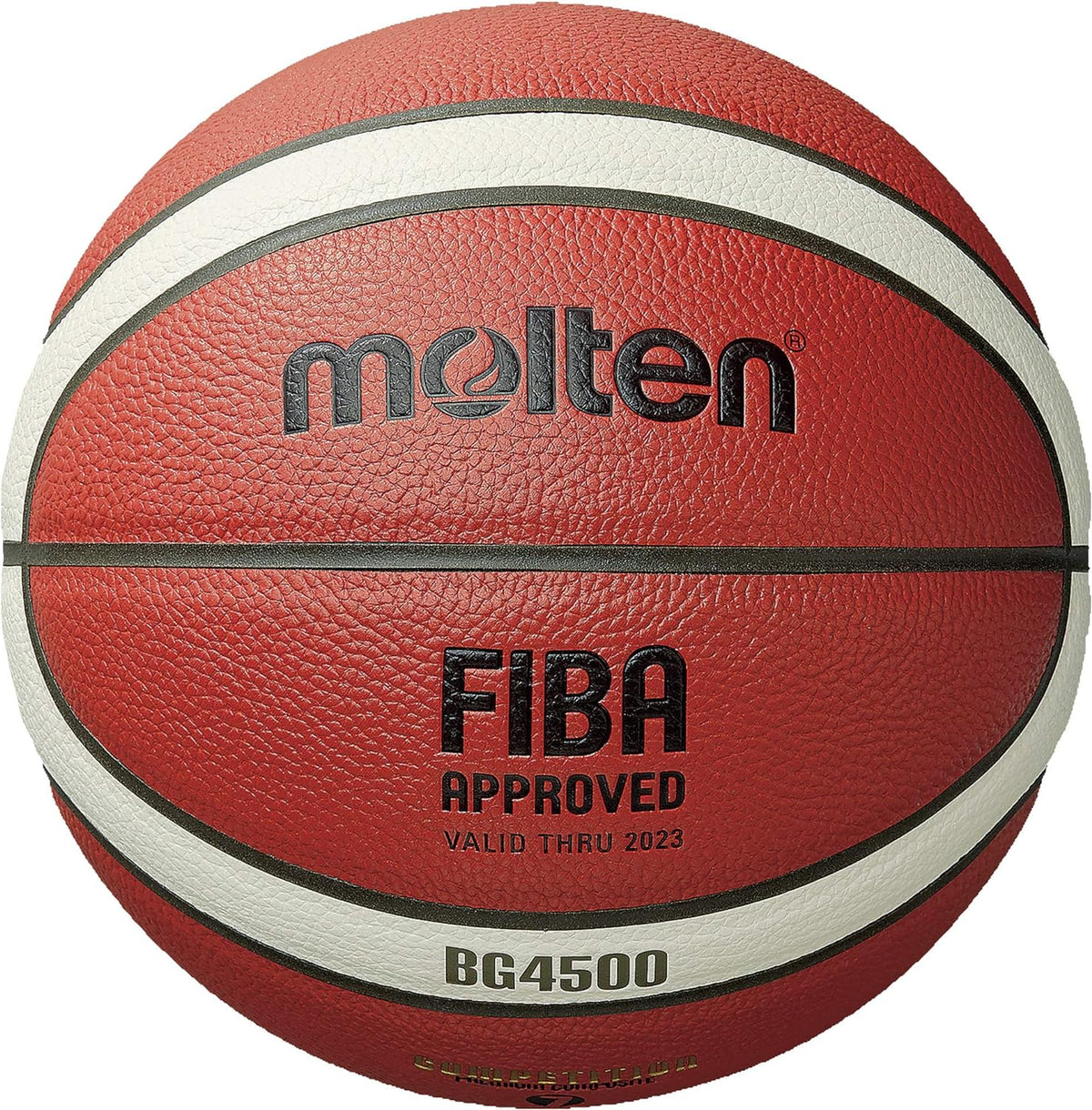 Molten Balón de baloncesto compuesto de la serie BG, aprobado por FIBA, BG4500, tamaño 7, 2 tonos (B7G4500)