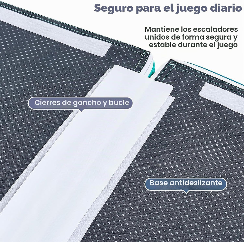 Hoohtoot Bloques de escalada de espuma con pozo de bolas cuadrado para