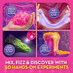 Lámpara Barbie Kit de ciencia química con 50 experimentos para niños de 8 a 12 años