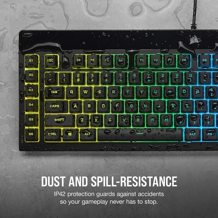 Corsair K55 RGB PRO Teclado de membrana para juegos con cable \u201...