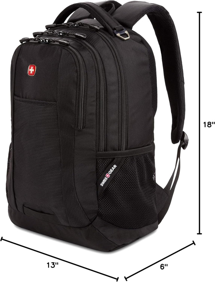 SwissGear - Mochila para laptop Cecil 5505, Negro -