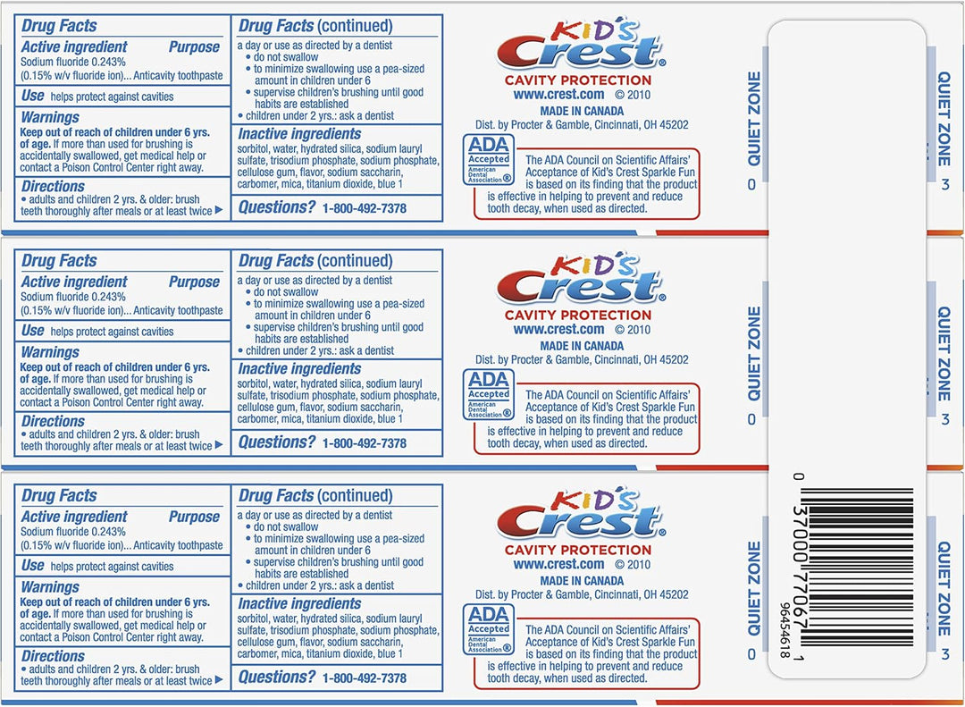 Crest Kid's - Pasta de dientes con protección contra las caries...