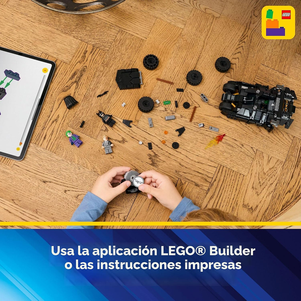 LEGO DC Batman Tumbler vs. Dos Caras y El Guasón Set de Construcción de Juguetes - Vehículo de Superhéroe Batmóvil de El Caballero de la Noche para Niños, Niños y Niñas, Edades 8+ - Idea de Regalo