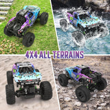 Camión de control remoto, 1:12 4x4 Offroad impermeable, auto grande...