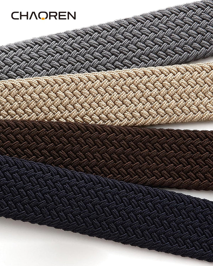 CHAOREN Cinturón elástico para hombre, paquete de 2 - Cinturones tr...