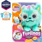 Furlings Finley - Muñeco de peluche interactivo de 13 pulgadas, más de 80 sonidos y animaciones, regalo para niñas y niños de 3 años en adelante