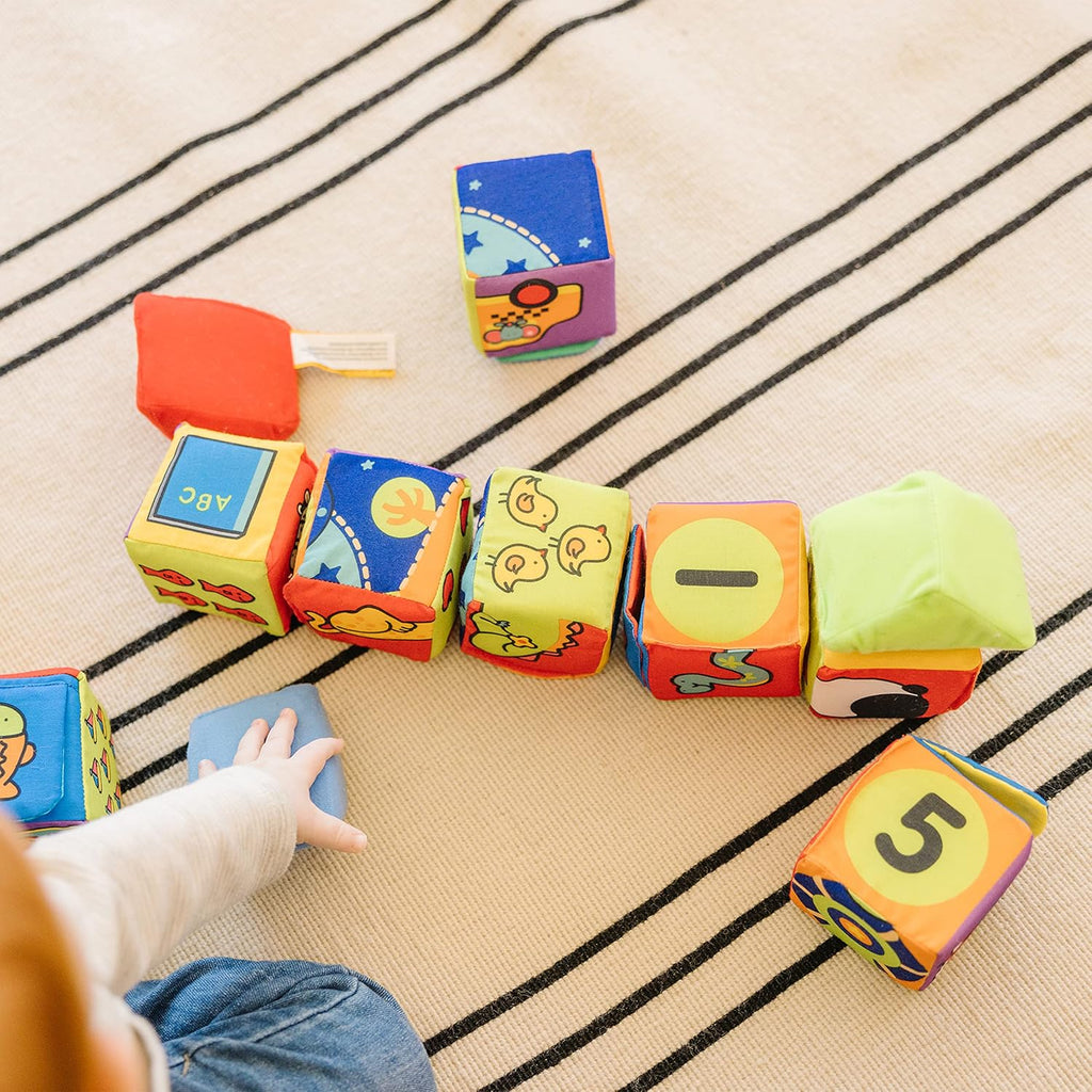 Melissa & Doug K 's Juego de bloques blandos para combinar y construir para niños