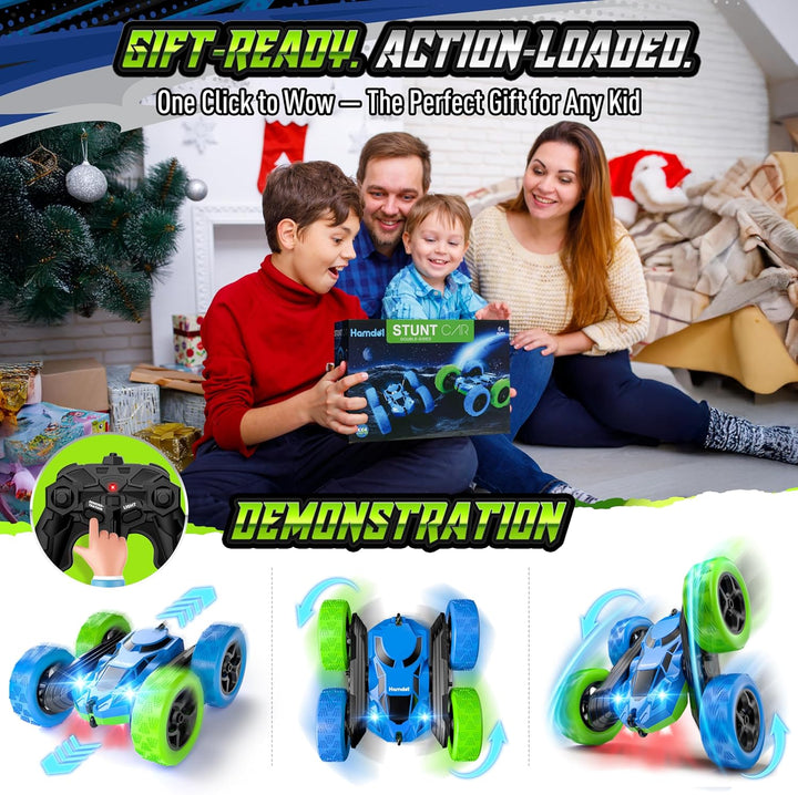 Hamdol Auto RC mejorado para niños, vehículo de acrobacias de doble...