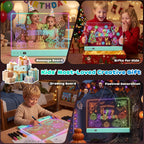 Tablero de dibujo LED recargable de 16" para niños con 16 efectos