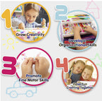 Olly Kids Biblioteca de kits de manualidades en una caja organizadora de plástico para manualidades, suministros de arte y manualidades para niños de 4, 5, 6, 7, 8, 9, 10, 11 y 12 años, niños y niñas