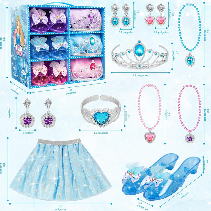 LJZJ Princess Dress Up Toys &amp; Jewelry Boutique, Girls Role Play...