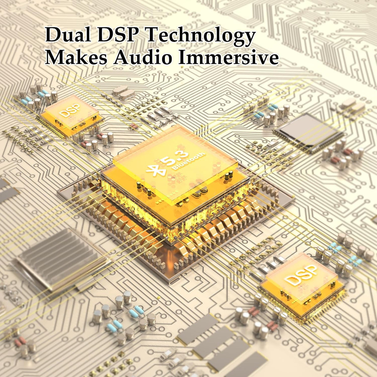 DOSS Altavoces Bluetooth inalámbricos con soporte, paquete de 2, sonido