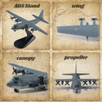 Aviones de fundición a presión AC-130U Gunship Modelo 1/200 Escala