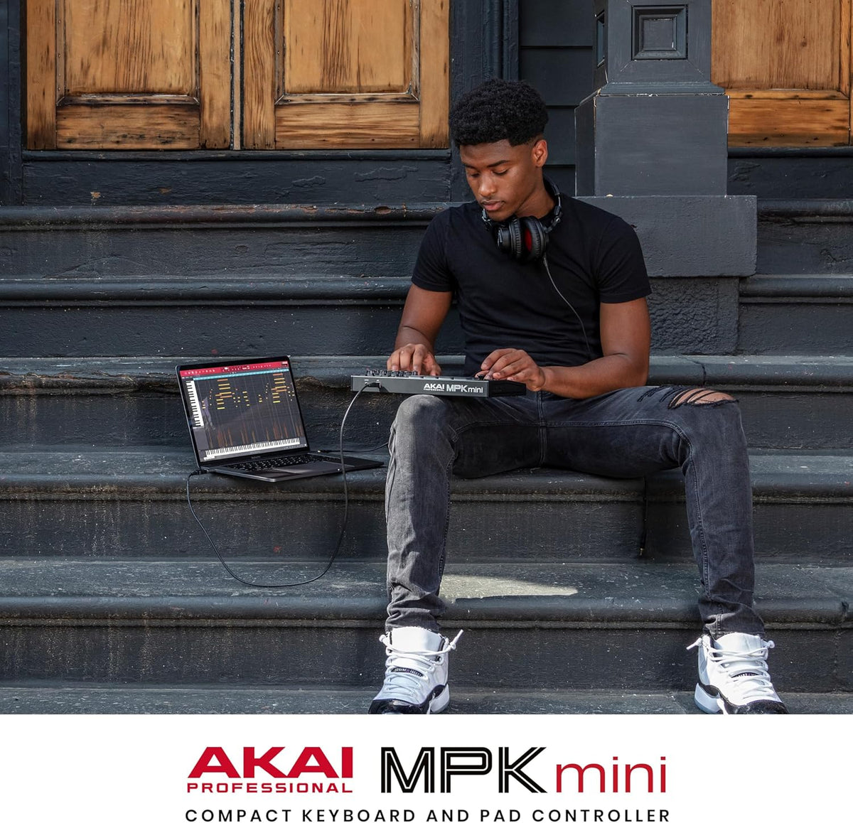 Akai Professional MPK Mini MK3 - Controlador de teclado MIDI USB de...