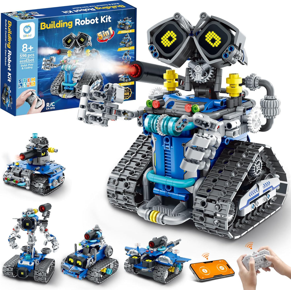Sillbird Kit de construcción de robot STEM con control remoto
