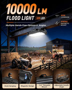 Luz de trabajo LED NICKLUC: luces de trabajo recargables portátiles