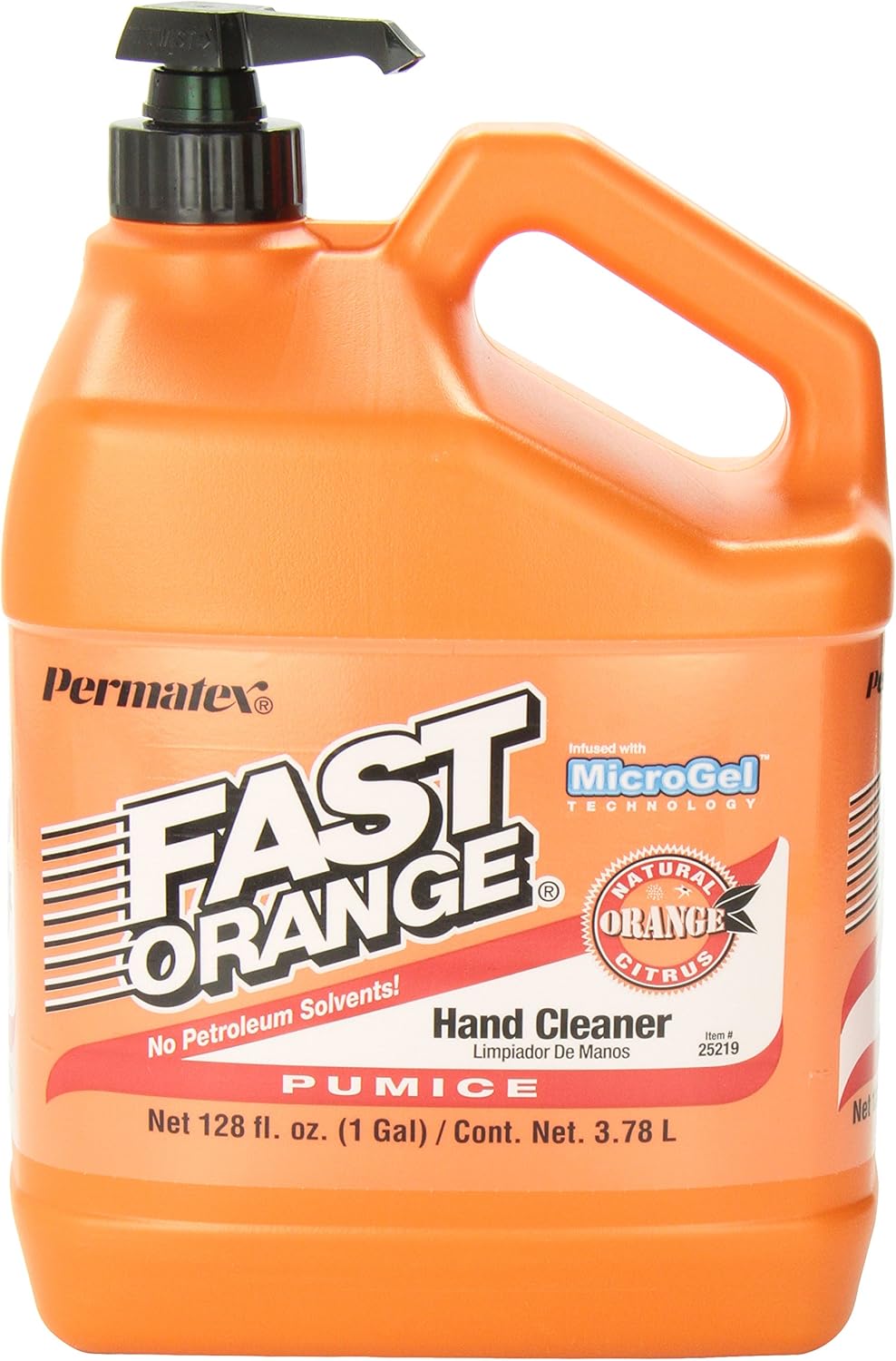 Fast Orange Permatex 25219 Loción Limpiadora de Manos con Piedra Pó...