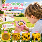 Microscopio digital portátil 1000X 2.4 para niños: juguete STEM y regalos
