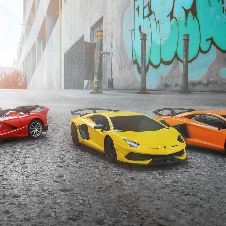 BEZGAR - Auto a control remoto Lambo a escala 1:24, automóvil de ju...