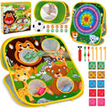 Juego de lanzamiento de bolsas de frijoles de animales, juego de lanzamiento al aire libre, suministros de fiesta familiar para niños, regalo para cumpleaños o Navidad para niños pequeños de 3, 4, 5