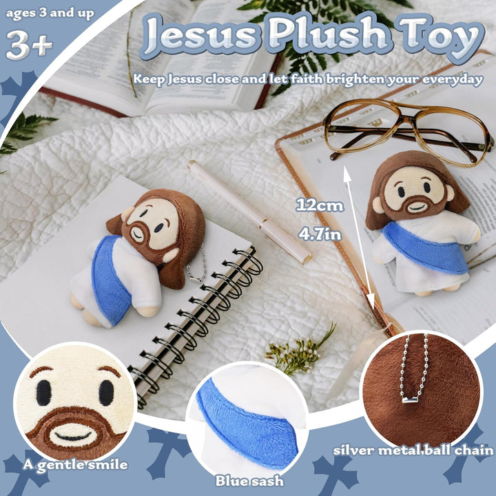 Tiralia Muñeco de peluche Jesús de 12 piezas, animal de peluche rel...