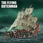 TYCOLE MOC - Juego de construcción de barco pirata con luces, barco de juguete modelo holandés volador, juego de bloques de construcción de barco fantasma, ideal para adultos y adolescentes como regalo de cumpleaños o fiesta (2159 piezas)