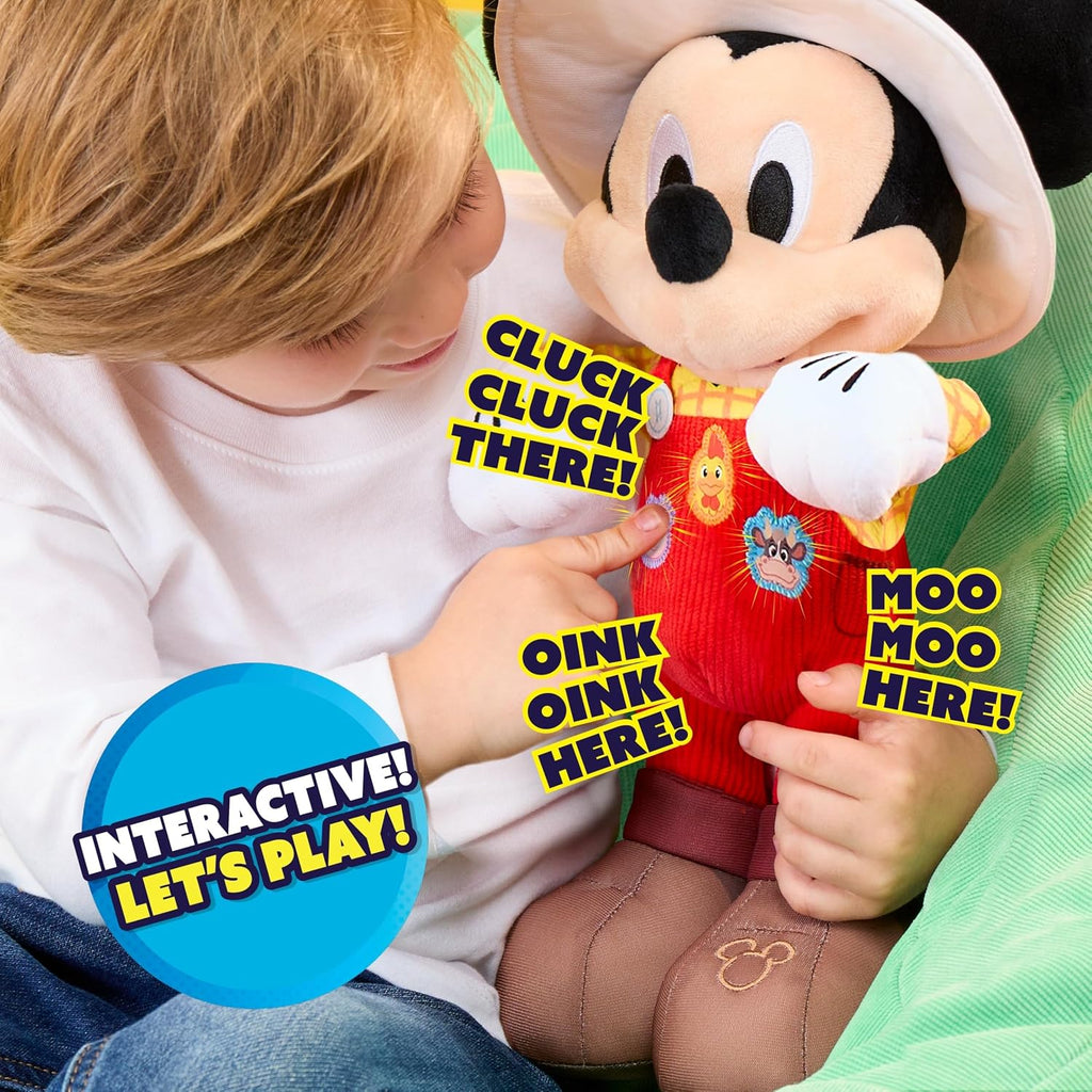 Disney Jr. Mickey Mouse Clubhouse Hoedown Throwdown Peluche con Funciones de Mickey Mouse