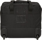 Amazon Basics Bolsa para portátil con ruedas de 15.6 pulgadas para viajes y negocios, maletín con ruedas, asa de bloqueo ajustable, color negro
