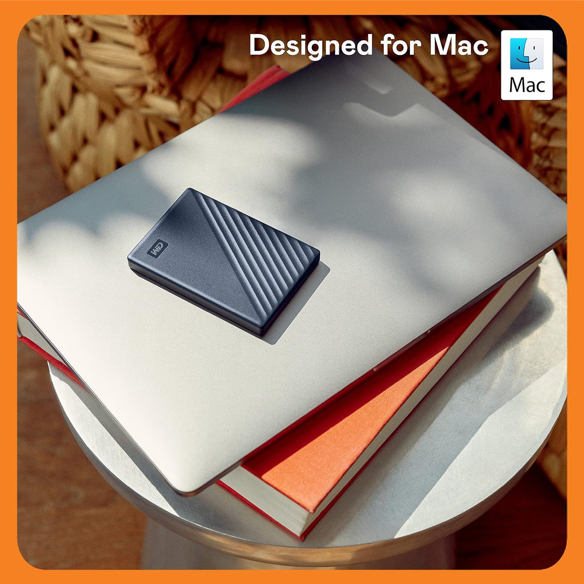 WD 6TB My Passport para Mac, Azul Marino, Disco Duro Externo portát...