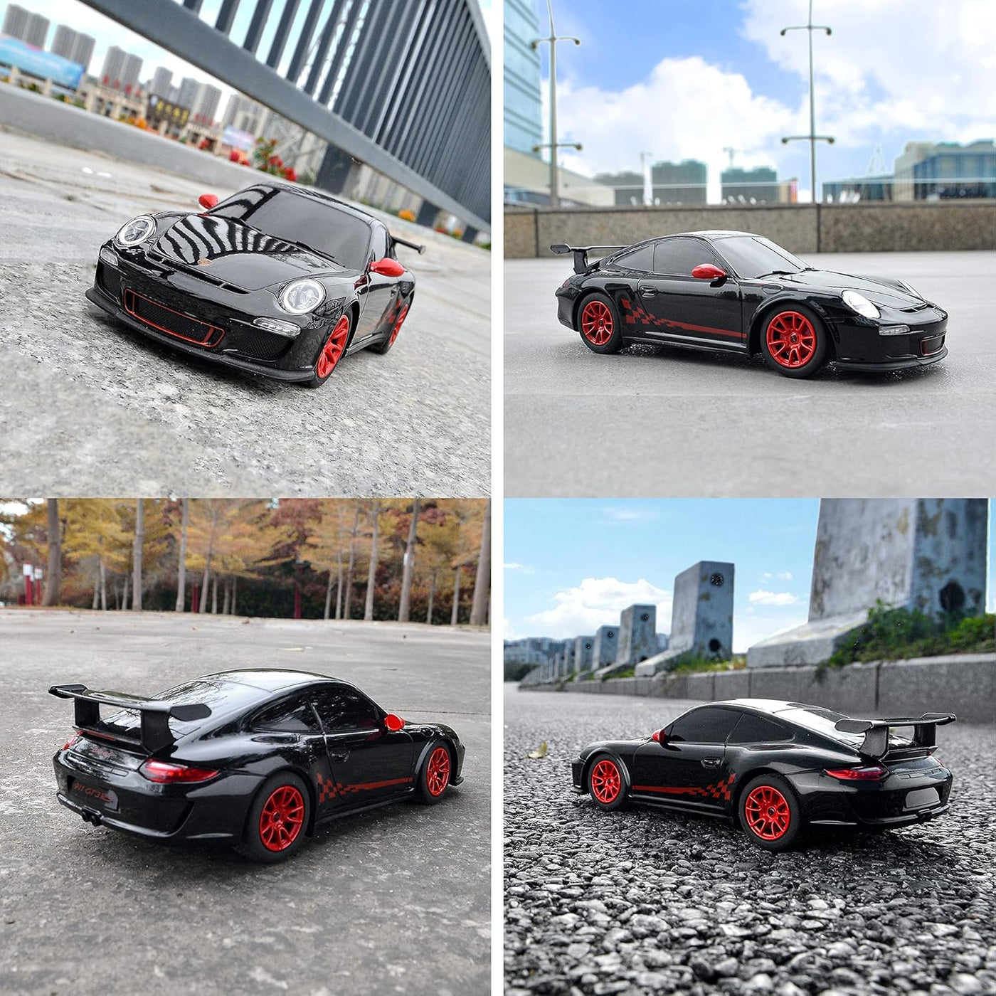 BEZGAR Auto de control remoto Porsche - Auto de juguete Porsche 911...