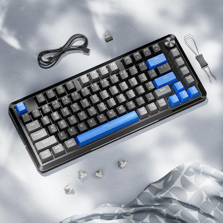 Redragon Teclado mecánico inalámbrico K681, teclado RGB para juegos...