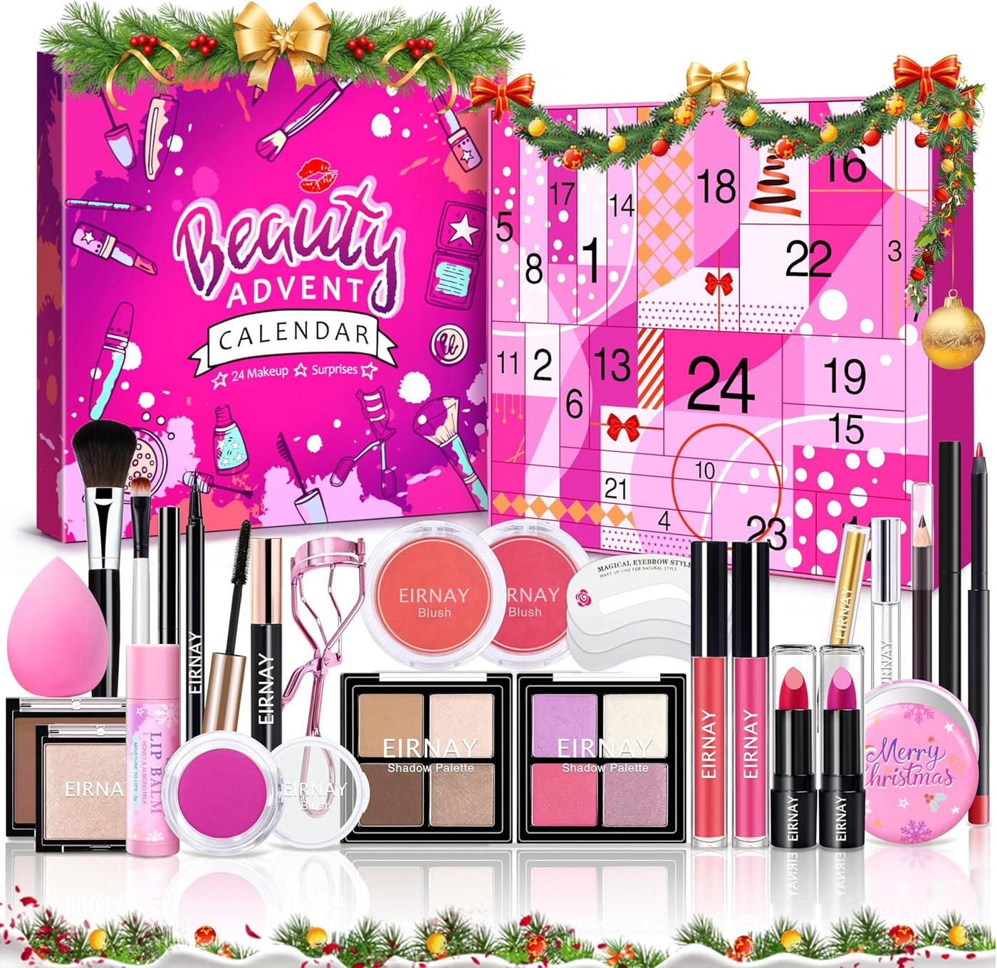Calendario de Adviento de maquillaje 2025, regalo de Navidad de 24...