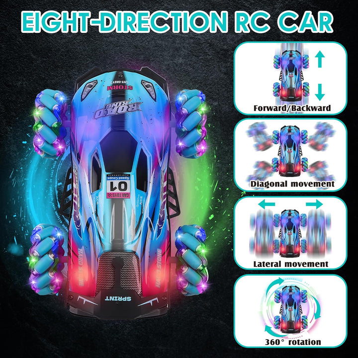 SPRSHY Juguetes de auto de acrobacias a control remoto por gestos q...